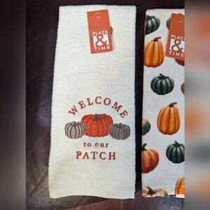 Fall dish towels